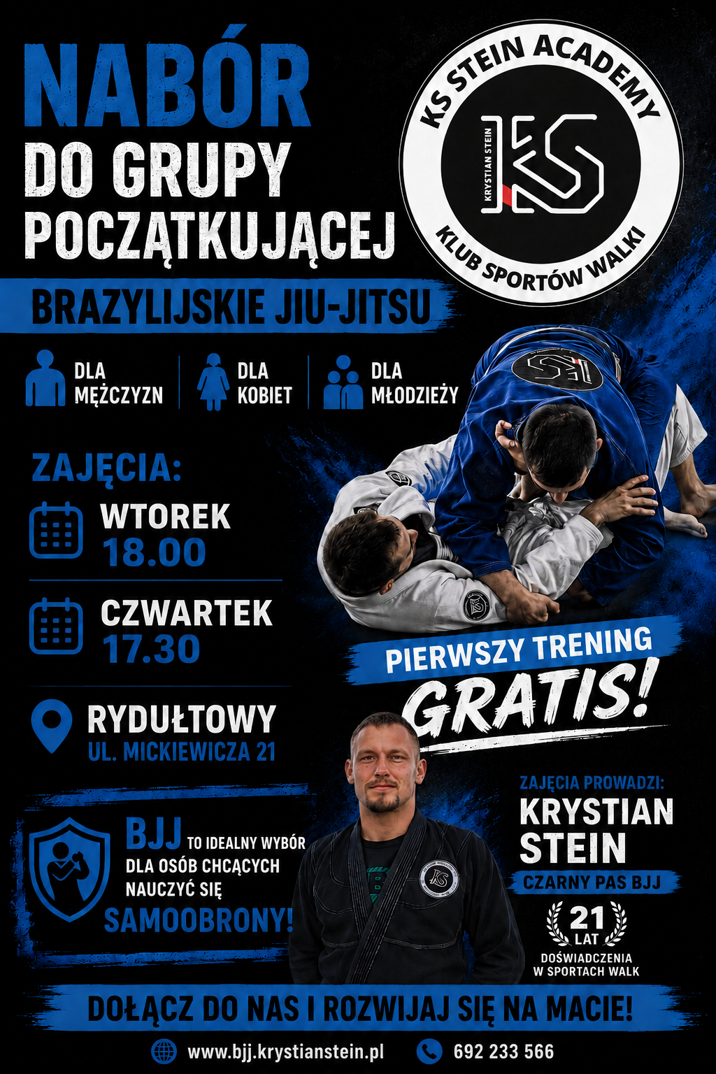 klub sportów walk w rydułtowach - Brazylijskie jiu-jitsu