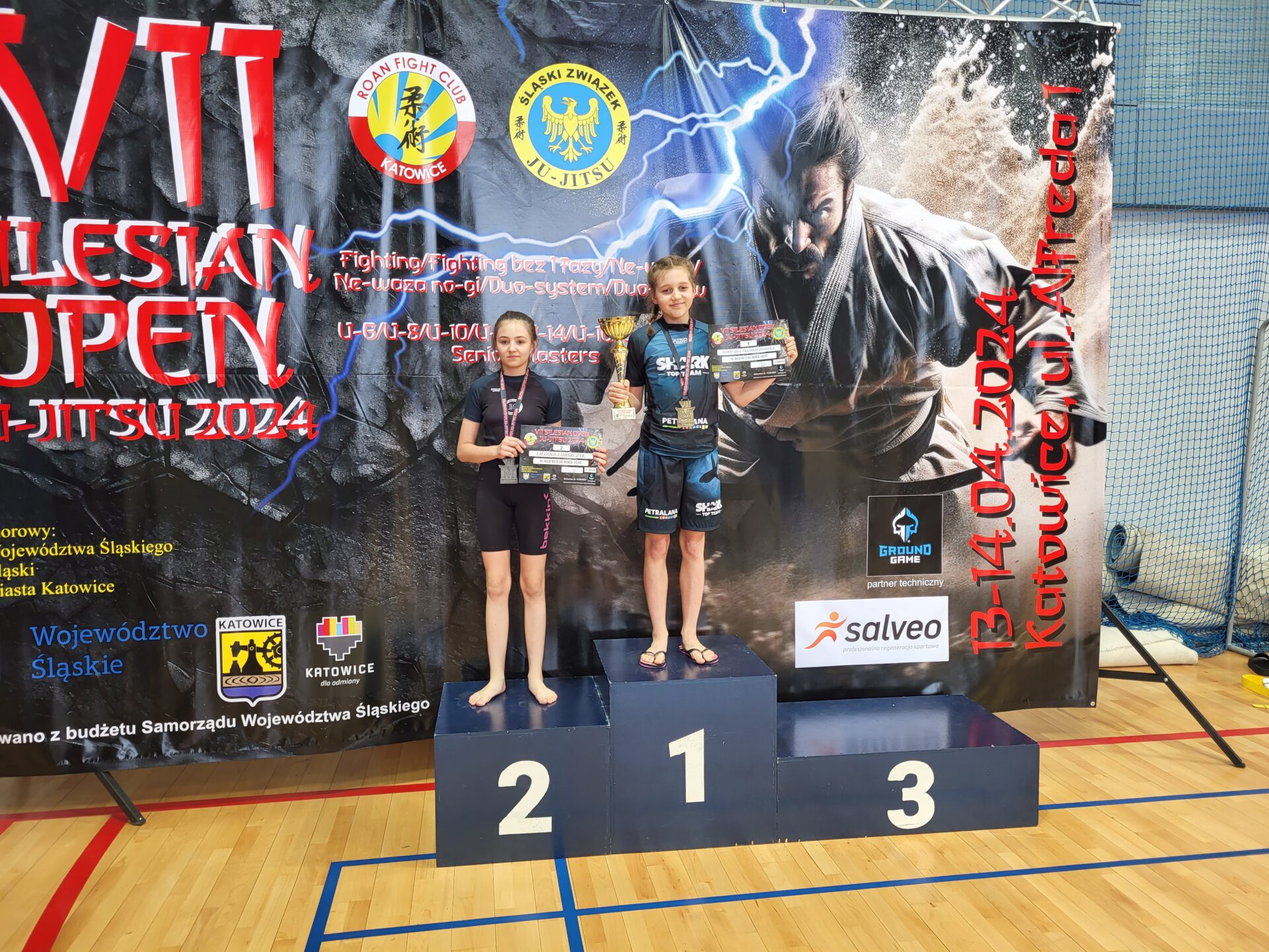 Medale na zawodach Silesian Open Ju-Jitsu Sportowego w katowicach - ks stein academy Rydułtowy