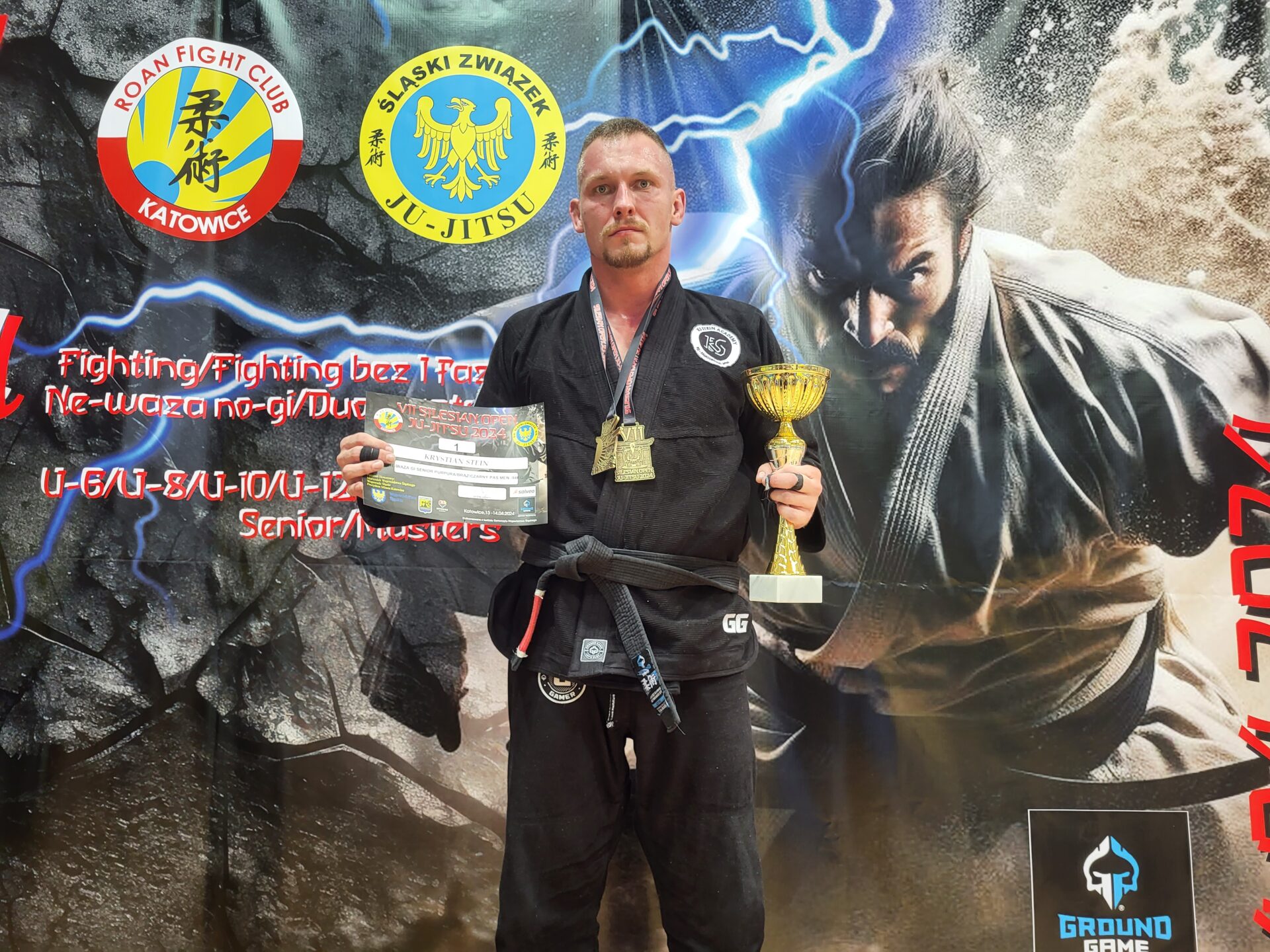 Medale na zawodach Silesian Open Ju-Jitsu Sportowego w katowicach - ks stein academy Rydułtowy