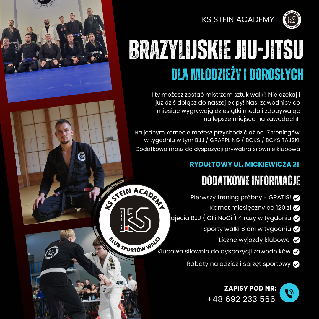 Nowy nabór na zajęcia sportów walk do klubu sportowego KS STEIN ACADEMY w Rydułtowach